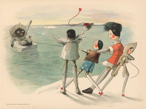 Illustration til The Golliwoggs Polar Adventures