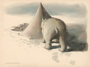 Illustration til The Golliwoggs Polar Adventures af Florence K. Upton