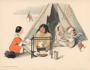Illustration til The Golliwoggs Polar Adventures