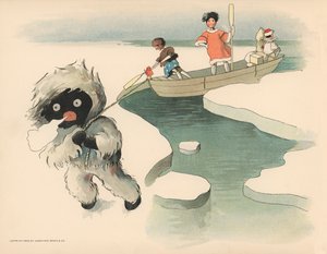 Illustration til The Golliwoggs Polar Adventures
