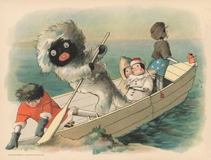 Illustration til The Golliwoggs Polar Adventures