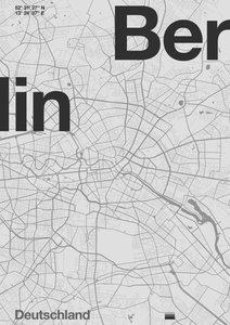 Berlin Minimal kort af Florent Bodart