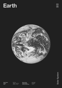Earth : Minimal Planets Datas, 2023 (digital) af Florent Bodart
