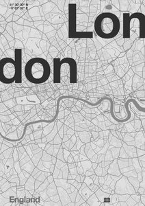 London Minimal kort af Florent Bodart