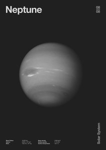 Neptun : Minimal Planets Datas, 2023 (digital) af Florent Bodart