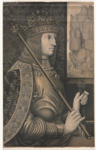 Portræt af Kaiser Maximilian I med krone og scepter, 1825. af Florentin Lauter