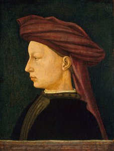 Profilportræt af en ung mand af Florentine 15th Century