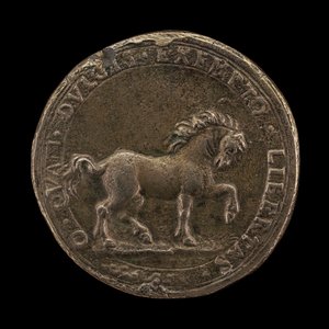 Horse Pawing the Earth, ca. 1545 (støbt ikke-sterling sølv) (modsat 6240388) af Florentine School