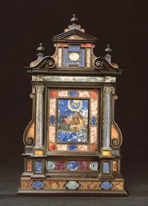 Bærbar altertavle, med fødselaren, florentinsk (pietra dura)
