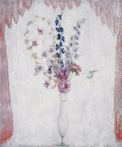 Delphinums and Columbine, ca. 1923 (olie på lærred)