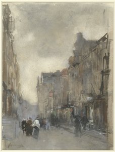 Gadeudsigt i Haag af Floris Arntzenius (signed by artist)