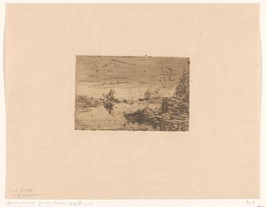 Landskab Møgdynger om natten (original titel) af Floris Verster
