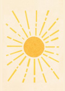 Golden Sunburst af Flow Line