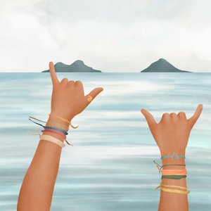 Shaka Hands Tropisk Hav af Flow Line
