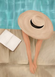 Sommerafslapning ved poolen af Flow Line