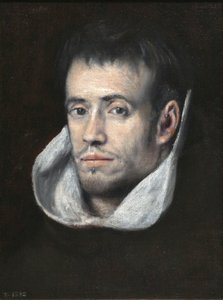 Portræt af dominikansk (eller trinitarisk) munk af Follower of El Greco