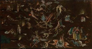 Den sidste dom (fragment), ca. 1530-1540 af Follower of Hieronymus Bosch