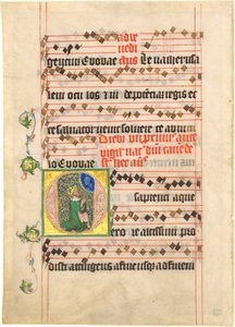 David i bøn af Follower of Master of the Golden Bull