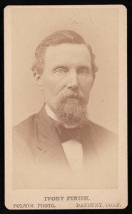 Portræt af B.B. Kellogg, før 1876. af Folsom Photo