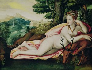 Diane de Poitiers (1499-1566) som Jægerinden Diana