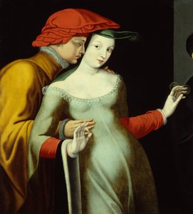 De elskende, ca. 1600 (olie på lærred)
