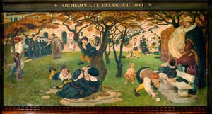 Chethams livsdrøm 1640 e.Kr af Ford Madox Brown