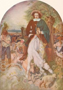 Cromwell på hans gård, 1874, 1918 af Ford Madox Brown