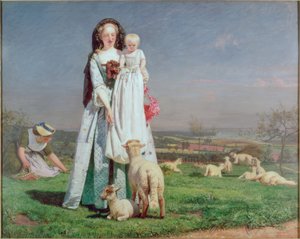Smukke Baa-Lambs af Ford Madox Brown