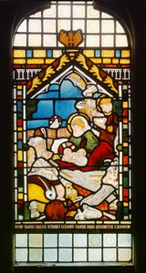 The Nativity, 1861 (farvet glas) af Ford Madox Brown