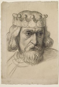 Retfærdighedens ånd - Studie til lederen af en rådgiver af Ford Madox Brown