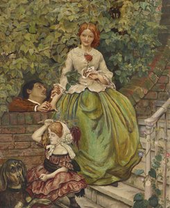 The Stages of Cruelty, 1890 (akvarel og kropsfarve med pen og sort blæk) af Ford Madox Brown