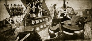 Åbningen af Bridgewater Canal, 1768, illustration fra 