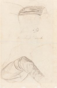 To draperistudier [verso] af Ford Madox Brown