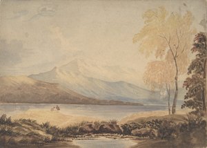 Lakeland Landscape, begyndelsen af det 19. århundrede. af Formerly attributed to Copley Fielding.