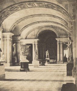 Salon of the Caryatides, Louvre, ca. 1851. af Fortuné Joseph Petiot Groffier