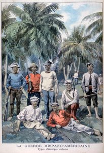 Oprørscubanere under den spansk-amerikanske krig, 1898 af Fortuné Méaulle