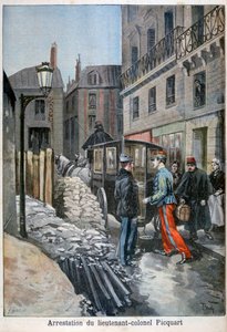 Anholdelsen af oberstløjtnant Picquart, 1898 af Fortuné Méaulle