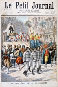 Processionen af mid-fastefesten, 1897 af Fortuné Méaulle