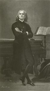 Franz Liszt (gravering) af Fortune Joseph Seraphin Layraud