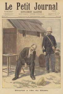 Alfred Dreyfus fængslet på Devils Island