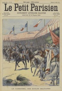 Kavaleriparade af de franske militærakademier