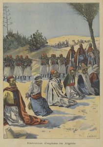 Franske kolonitropper henretter spioner i Algeriet af Fortune Louis Meaulle