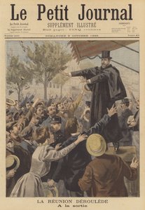 Den franske nationalistiske politiker Paul Deroulede holder en tale af Fortune Louis Meaulle