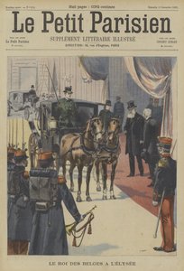 Leopold II, belgiernes konge, ved Elysee-paladset, Paris