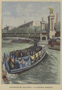 Åbning af 1900 Exposition Universelle i Paris: den officielle flotille