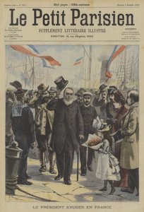 Paul Kruger, tidligere præsident for Transvaal, ankommer til Frankrig