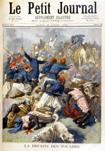 Tuaregernes nederlag - i "" Le Petite Journal"" af 30/04/1894 af Fortune Louis Meaulle