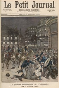 Optøjer i Paris, der gør indsigelse mod opførelsen af 