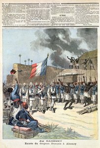 Det franske flag Entering Abomey, fra 