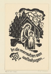 Julekort til 1933 fra Bernard W.M. Ottevanger af Fré Cohen